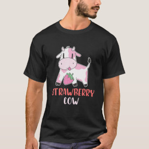 Rosa Erdbeere Kuh Sommerfrucht für Berry Lover T-Shirt