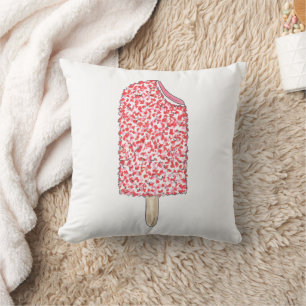Rosa Erdbeere Shortcake Ice Cream Popsifood Kissen