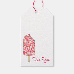 Rosa Erdbeere Shortcake Ice Creme Popsicle Sweet Geschenkanhänger