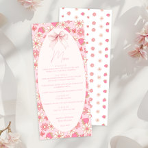 Rosa Erdbeere Süße Beere Baby Mädchen Shower-Menü