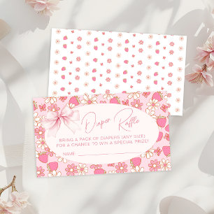 Rosa Erdbeere Sweet Baby Duwer Windelwanne Windelw Begleitkarte