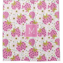 Rosa Erdbeeren Custom Monogram