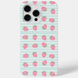 Rosa Erdbeeren Streifen Case-Mate iPhone Hülle