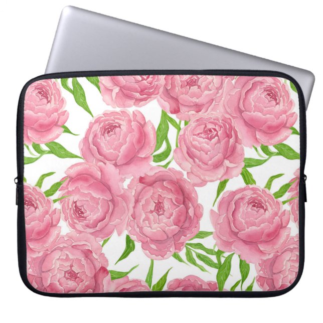 Rosa Erdnüsse Laptopschutzhülle (Vorderseite)