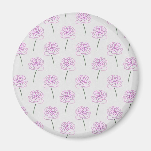 Rosa Erdnüsse Magnet (Vorne)