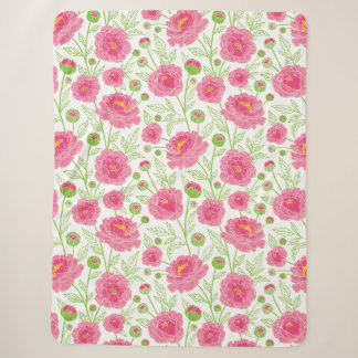 Rosa Erdnussmuster Sherpadecke