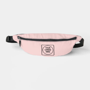 Rosa Erröten Benutzerdefiniertes Firmenlogo Prof Bauchtasche