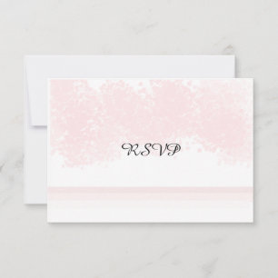 Rosa Erröten RSVP Karte