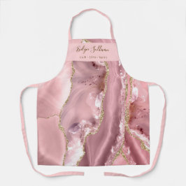 Rosa Erröten verschütten Schönheit beruflich Schürze