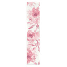 Rosa errötende Blüten Wasserfarben Gemalt Luftige