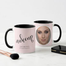 Rosa errötendes Foto MUA Eleganter Kaffee
