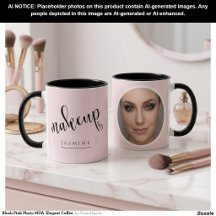 Rosa errötendes Foto MUA  Eleganter Kaffee 
