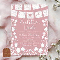 Rosa Errötung Boho Talavera Mexikanische Babyparty