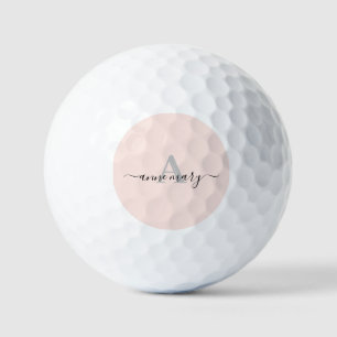 Rosa Errötung Custom Name Monogramm Geschenk Favor Golfball