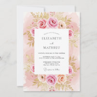 Rosa Errötung Prächtige Rosenhochzeit