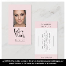 Rosa Errötung Schwarz Schrift Foto Wimpern & Augen
