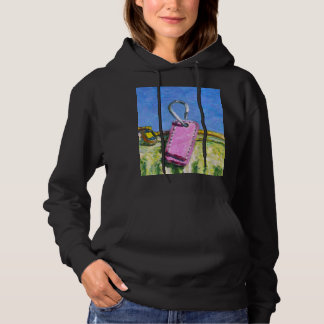 Rosa Etikett Hoodie