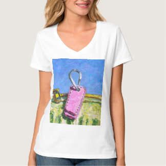 Rosa Etikett T-Shirt