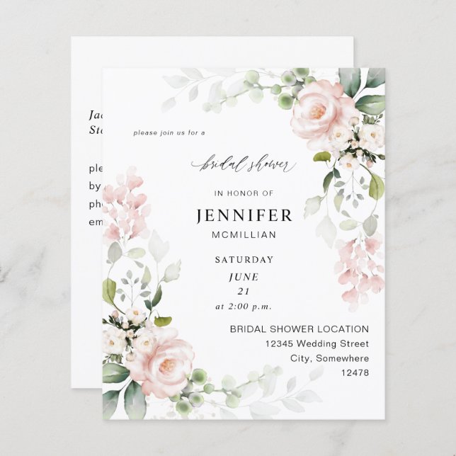 Rosa Eukalyptus-Brautparty (Vorne/Hinten)