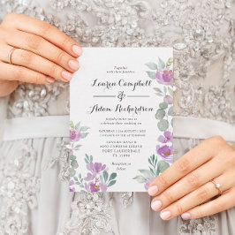 Rosa Eukalyptus Grüne Hochzeit Einladung