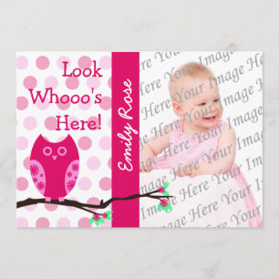 Rosa Eulen-Adoptions-Mitteilungen Ankündigung