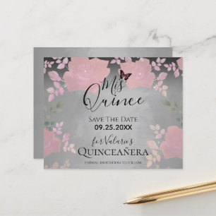 Rosa Extravagante Rose Quinceanera Save the Date r