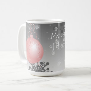 Rosa Extravagante Weihnachtsschmuck Kaffeemaschine Kaffeetasse