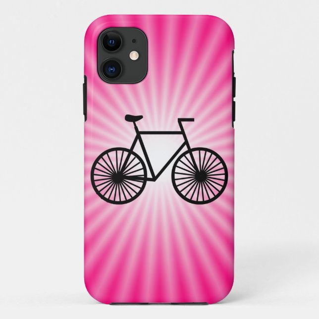 Rosa Fahrrad Case-Mate iPhone Hülle (Rückseite)