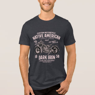 Rosa Fahrrad und Textdesign Tri-Blend Shirt