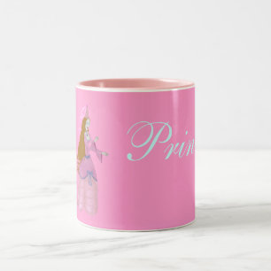 Rosa Fairytale-Prinzessin Mug Zweifarbige Tasse