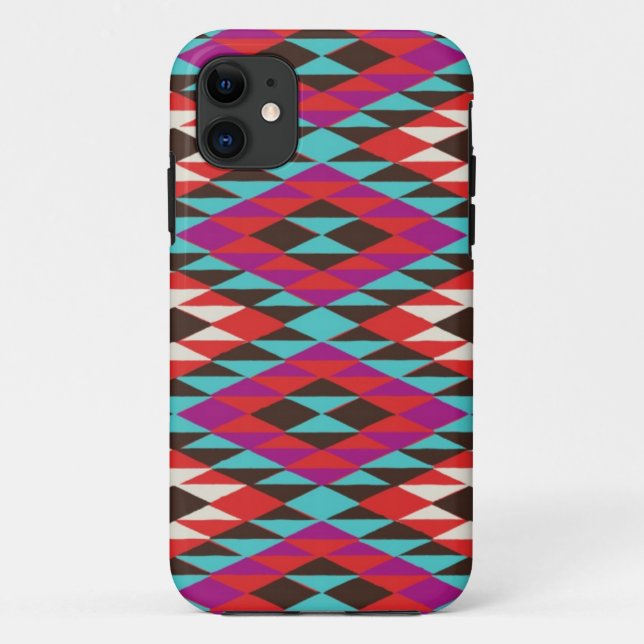 Rosa Fall des Wüsten-Ureinwohner-Musters iPhone4 Case-Mate iPhone Hülle (Rückseite)