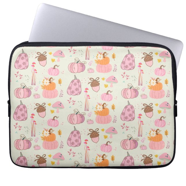 Rosa Fall Laptopschutzhülle (Vorderseite)