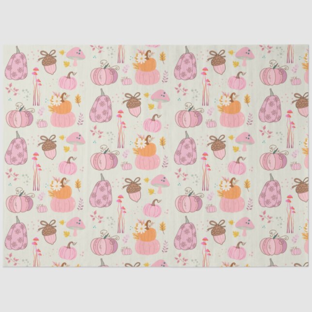 Rosa Fall Seidenpapier (Vorderseite)