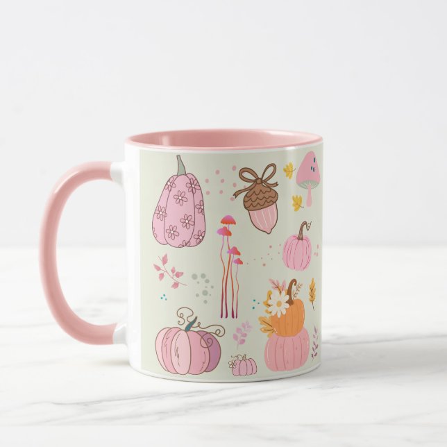 Rosa Fall Tasse (Links)