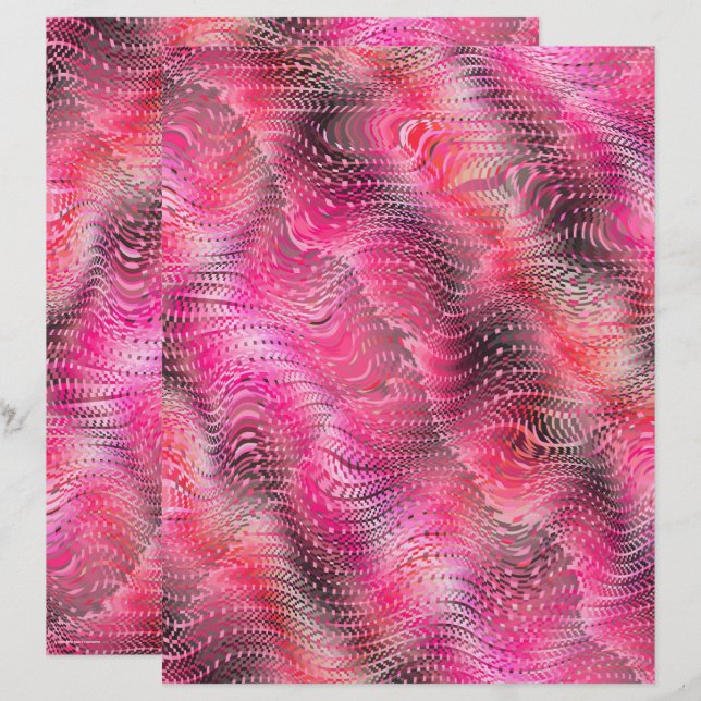 Rosa falsche Schlangenhaut-Schrappbuchpapier 2-sei (Vorne/Hinten)