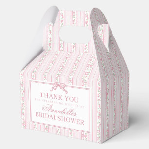 Rosa Fancy Floral Hochzeitsdusche Gable Geschenk Geschenkschachtel