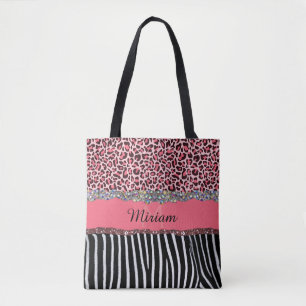 Rosa Fancy Glitter Mädchen Leopardendruck Elegant 