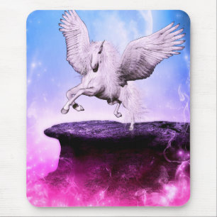 Rosa Fantasy Einhorn Mousepad