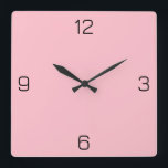 Rosa Farbe des FFC0CB - Option zum Hinzufügen von  Quadratische Wanduhr<br><div class="desc">Ein PNG-Bild im Maßstab basierend auf dem HEX-Code (sechsstelliges Hex-Triplet) angezeigt. Verwenden Sie diesen Code, um andere Elemente zu mischen, zu ergänzen und anzupassen, um diese zu ergänzen oder um anderen Auflistungen hinzuzufügen. Hex-Codes können verwendet werden, um die meisten Text- und Hintergrundfarben auf Zazzle-Produkten anzupassen. Klicken Sie auf die Schaltfläche...</div>