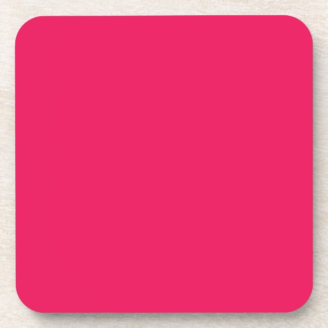 Rosa Farbe Getränkeuntersetzer (Vorderseite)