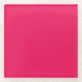 Rosa Farbe Glasuntersetzer