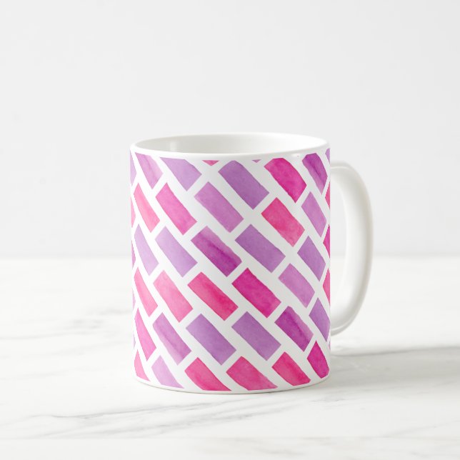 Rosa Farbe Kaffeetasse (VorderseiteRechts)