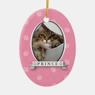 Rosa Farbe Print Pet Ornament