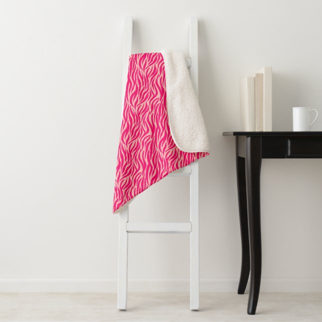 Rosa Farbe Sherpadecke (Beispiel)