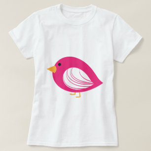 Rosa farbige Raubvögel T - Shirt