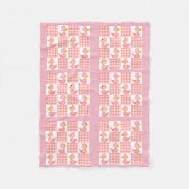 Rosa Farbtupfer Design Fleece Blanket
