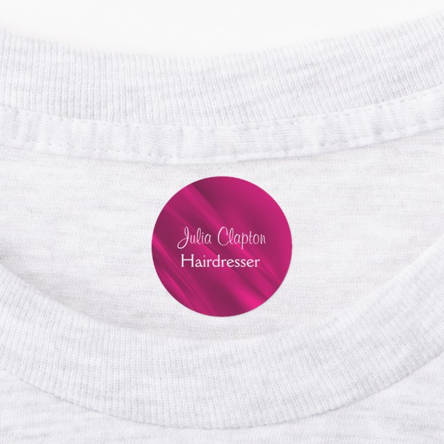 Rosa Farbverlaufsdiagonalen Etiketten (Befestigt)