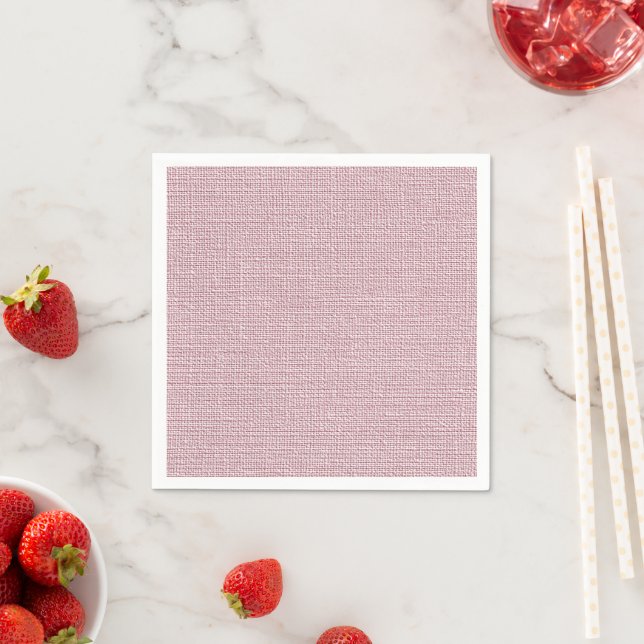 Rosa Faux-Linene Stoff elegant  Serviette (Beispiel)