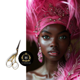 Rosa Feather Glamour Decoupage Seidenpapier