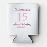Rosa Fee 15. Geburtstag einfache moderne Quinceane